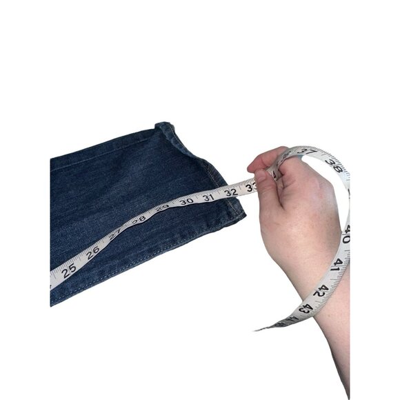 Levi's Strauss 712 Denim Jeans Slim Stretch Straight Leg Sz 30 Dark Wash - Picture 6 of 6